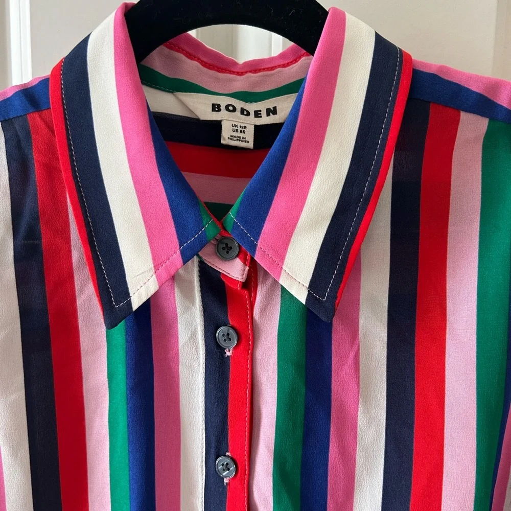 Biden striped silk blouse - Picture 3 of 4